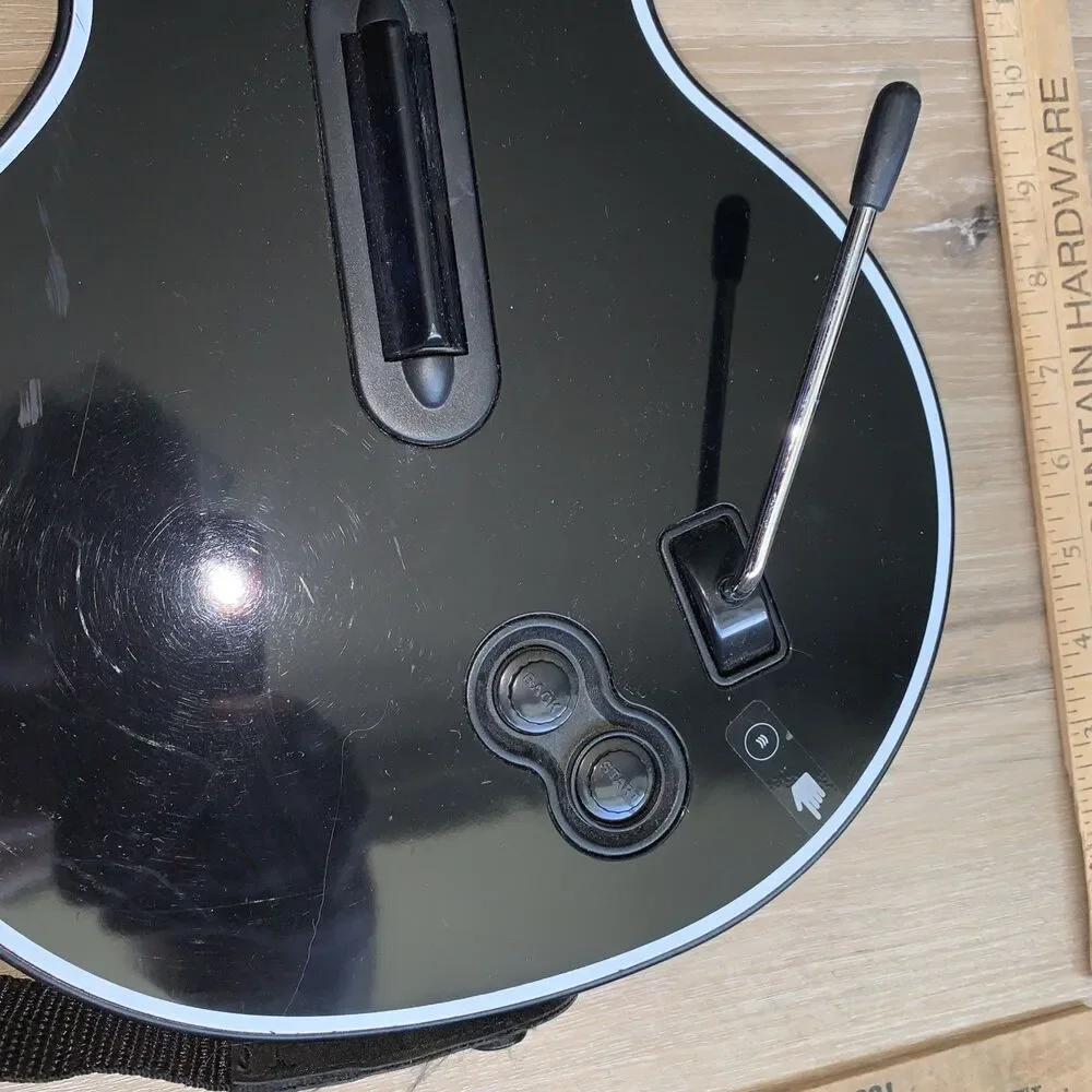 Guitar Hero Les Paul Gibson Wireless Sony Playstation w/ Dongle Original & Strap